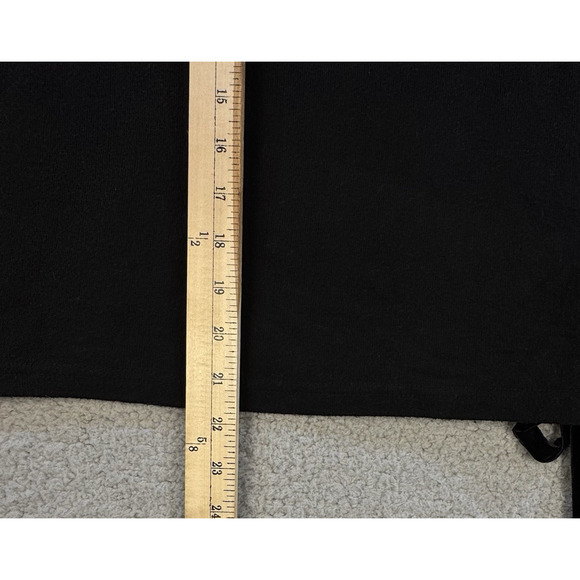 Peace Love World Womens Black Crazy in Love Crop Sweatshirt Side Tie Bows - Picture 5 of 13